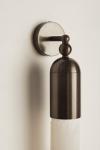 Selene capsule wall light in selenite and bronze. Matlight. 
