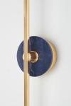Stick contemporary wall lamp in  brass and  green marble. Matlight. 