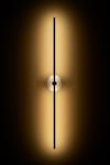 Grand Stick large contemporary wall light in satin-finish brass and alabaster. Matlight. 