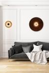 Gong bronze and alabaster wall light. Matlight. 