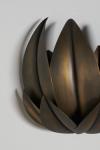 Bronze lotus flower wall lamp Leaves. Matlight. 