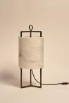Lantern table lamp in alabaster and bronze Lantern. Matlight. 