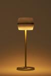Cordless lamp in satin-finish brass and alabaster Tommy. Matlight. 