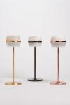Cordless lamp in satin-finish brass and alabaster Tommy. Matlight. 