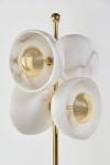 Butterfly double floor lamp in brass and alabaster. Matlight. 