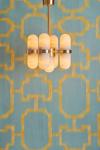 9-light alabaster chandelier from the 70s Pills. Matlight. 