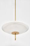 Cosmo alabaster saucer pendant. Matlight. 