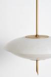 Cosmo alabaster saucer pendant. Matlight. 