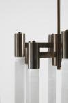 Selene bronze and selenite design chandelier. Matlight. 