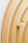 Nemesi convex mirror with gold leaf finish. Matlight. 
