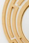 Nemesi convex mirror with gold leaf finish. Matlight. 