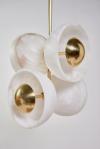 Alabaster pendant lamp with integrated LED light Butterfly. Matlight. 