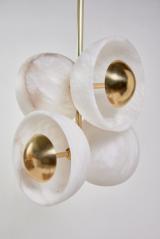 Alabaster pendant lamp with integrated LED light Butterfly. Matlight. Alabaster pendant lamp with integrated LED light Butterfly. Matlight.