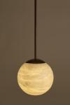 Alabaster Moon round alabaster pendant light. Matlight. 