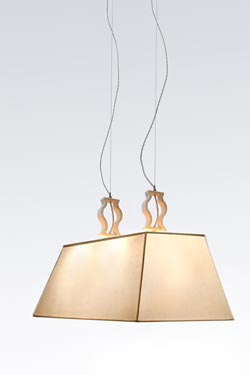 Double marble pendant. Matlight. 