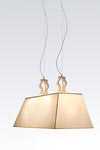 Double marble pendant. Matlight. 