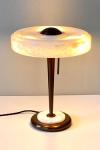 Benny Art-Deco table lamp with alabaster shade. Matlight. 
