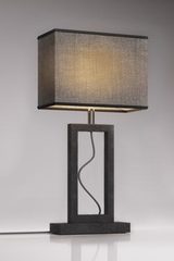 Contemporary gray marble table lamp small model. Matlight. 