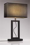 Contemporary large gray marble table lamp. Matlight. 