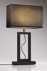 Contemporary large gray marble table lamp. Matlight. 