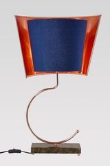 Emperor brown marble lamp and shiny copper. Matlight. Emperor brown marble lamp and shiny copper. Matlight.