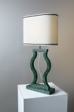 Guatemala green marble table lamp Classic collection. Matlight. 