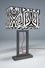 Large gray marble lamp rectangle shape. Matlight. Large gray marble lamp rectangle shape. Matlight.