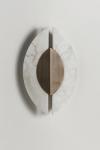 Alabaster and bronze wall lamp Shields. Matlight. 