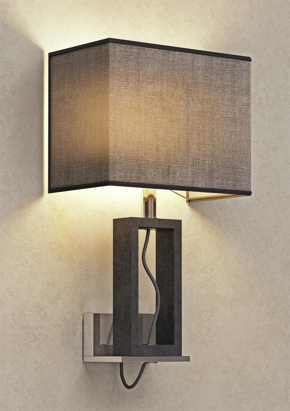 Contemporary marble wall sconce. Matlight. 