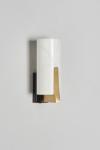 Cylindrical wall light in alabaster and brass Zeno. Matlight. 