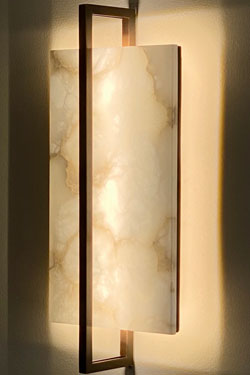 Tile classic alabaster wall lamp. Matlight. 