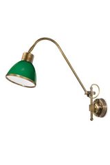 Applique laiton verni verre opale vert . Moretti Luce. Applique laiton verni verre opale vert . Moretti Luce.