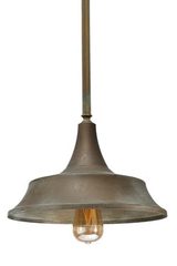 Atelier suspension sur tige en cloche évasée. Moretti Luce. Atelier suspension sur tige en cloche évasée. Moretti Luce.