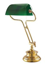 American green library lamp. Moretti Luce. 