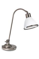 Table lamp in patinated nickel and white opal glass. Moretti Luce. Table lamp in patinated nickel and white opal glass. Moretti Luce.