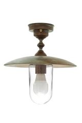 Trasimeno outdoor pceiling light in aged brass. Moretti Luce. Trasimeno outdoor pceiling light in aged brass. Moretti Luce.