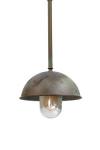 Circle outdoor pendant in aged brass. Moretti Luce. 