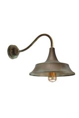 Atelier exterior bell-shaped flared sconce . Moretti Luce. 