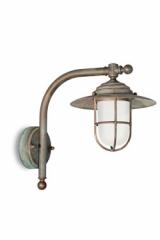 Chalet wall light outdoor lantern IP44 protection. Moretti Luce. 