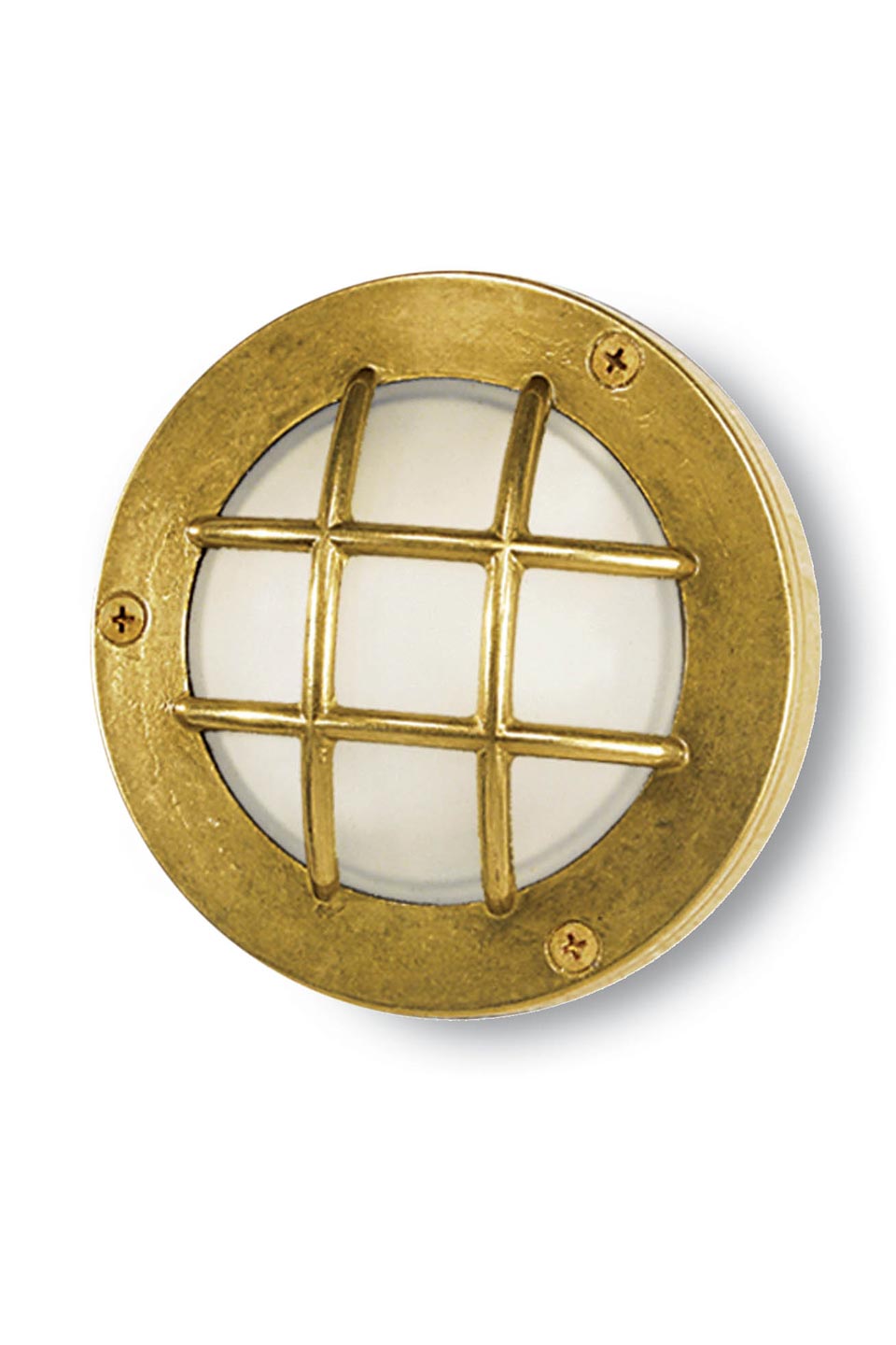 Cocci small gold outdoor wall lamp marine style. Moretti Luce. 
