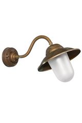 Exterior wall light in aged brass. Moretti Luce. Exterior wall light in aged brass. Moretti Luce.