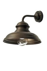 Large outdoor wall lamp in burnished brass. Moretti Luce. 
