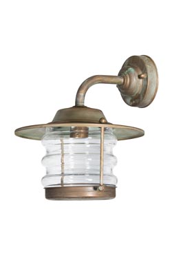 Onda outdoor lantern wall lamp. Moretti Luce. 