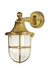 Santorini gilded cruise-inspired outdoor wall light. Moretti Luce. 