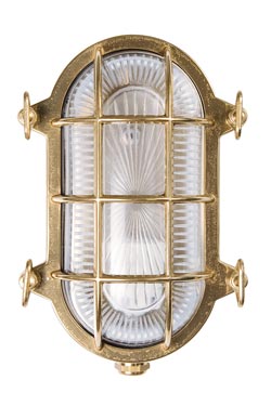 Tortuga outdoor wall light oval porthole clear glass. Moretti Luce. 