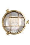 Tortuga outdoor wall light porthole with round transparent glass . Moretti Luce. 