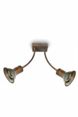 Genziana plafonnier 2 spots sur bras flexibles. Moretti Luce. Genziana plafonnier 2 spots sur bras flexibles. Moretti Luce.