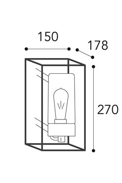 Cubic applique lanterne d