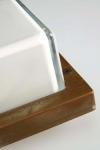 Ice Cubic square outdoor wall lamp in antique brass. Moretti Luce. 