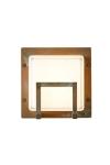 Ice cubic wall lamp in natural brass. Moretti Luce. 